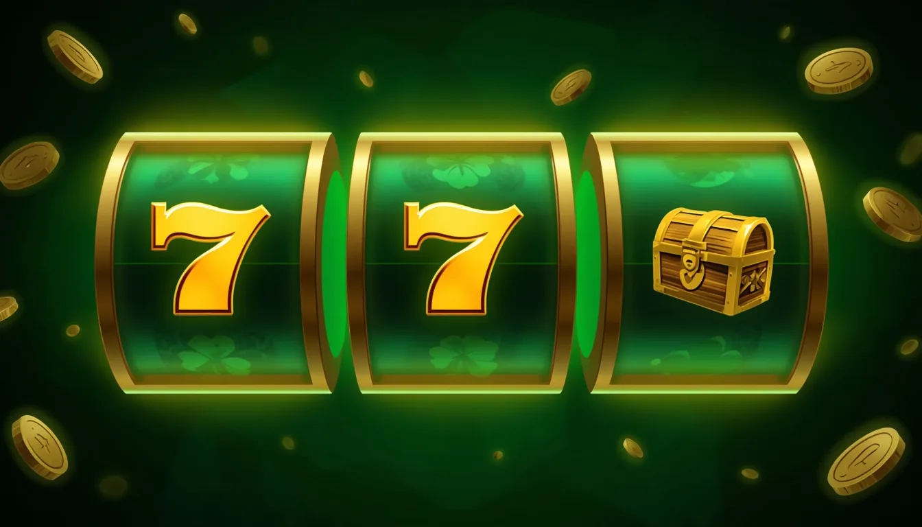 Verde Casino slot reels med 7'ere og grønne neon-symboler